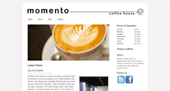 Desktop Screenshot of momentocoffeehouse.com