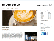 Tablet Screenshot of momentocoffeehouse.com
